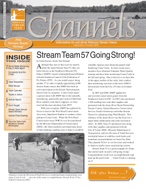 Missouri Stream Teams Activity Report