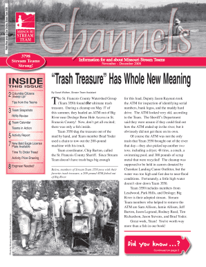 Missouri Stream Teams Activity Report