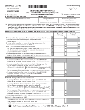 Kentucky Limited Liability Entity Tax Form