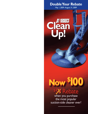Kreepy Krauly Classic Pool Cleaner Rebate Form