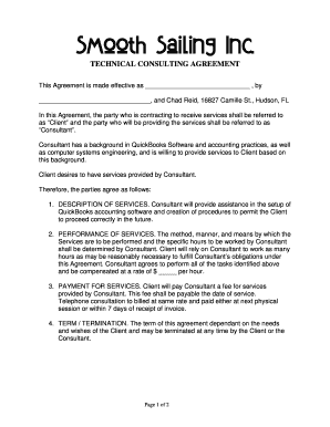 Technical Consulting Agreement