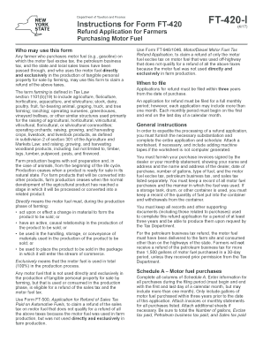 New York Refund Application for Farmers