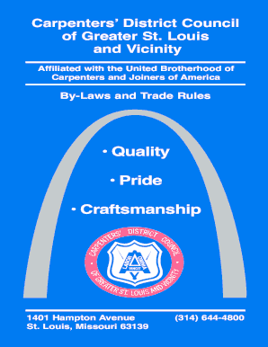 Carpenters District Council By-Laws