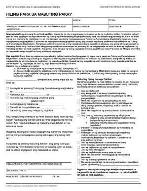 California Good Cause Form