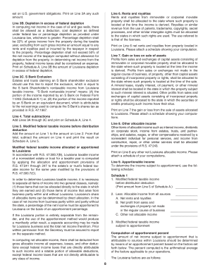 Louisiana Fiduciary Income Tax Return