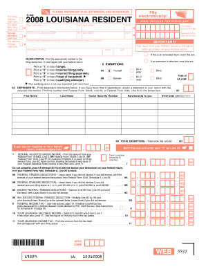 Louisiana IT-540 Tax Form