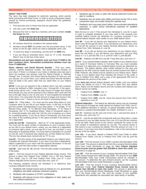 2009 Louisiana Resident Income Tax Return Form IT-540