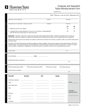 Employee and Dependent Tuition Reimbursement Form