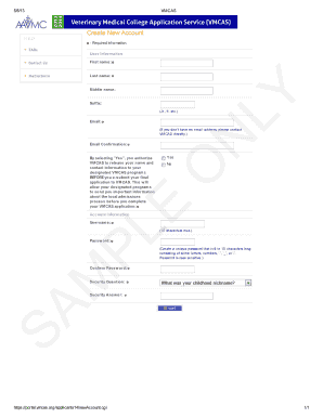 VMCAS Application Form