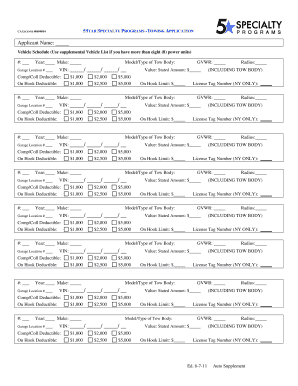 California Towing Application Form