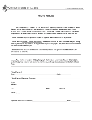 Photo Release Form