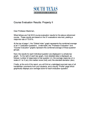 Course Evaluation Results Property II
