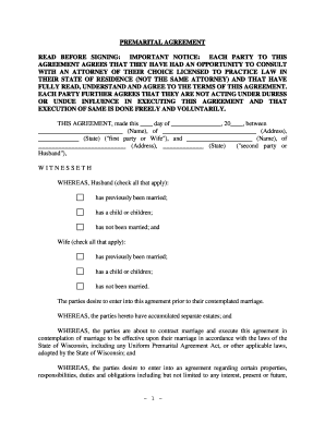 Premarital Agreement
