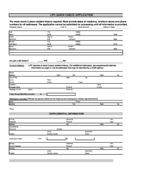 LPC Quick Check Application