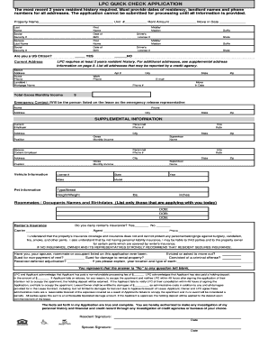 LPC Quick Check Application