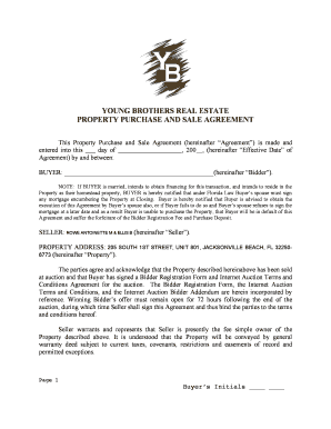 Florida Property Purchase and Sale Agreement