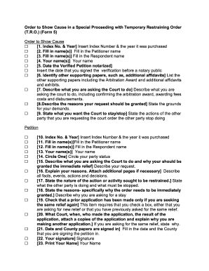 Order to Show Cause with Temporary Restraining Order