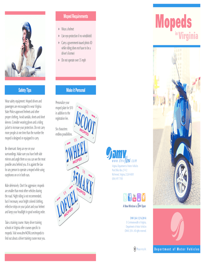 Fillable Online Moped Requirements Fax Email Print pdfFiller