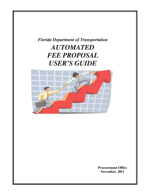 Automated Fee Proposal User's Guide - Florida Department of ... - dot state fl