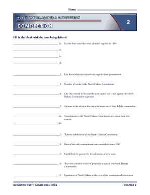 North Dakota Constitution Study Guide