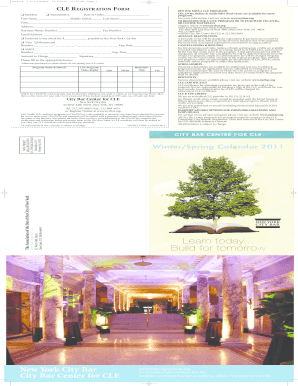 CLE Registration Form