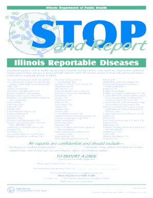 Illinois Reportable Diseases Form