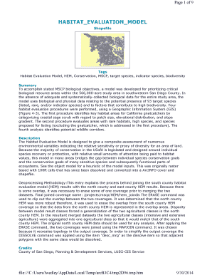 Habitat evaluation model - SanGIS/SANDAG GIS Data Warehouse - rdw sandag