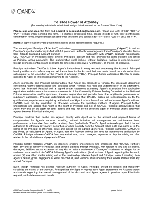 fxTrade Power of Attorney
