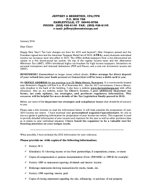 2013 Tax Organizer Questionnaire