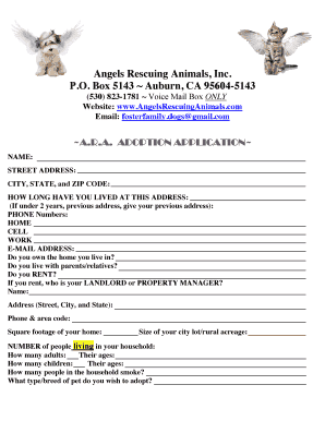 A.R.A. Adoption Application
