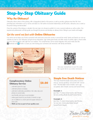 Obituary Guide and Template