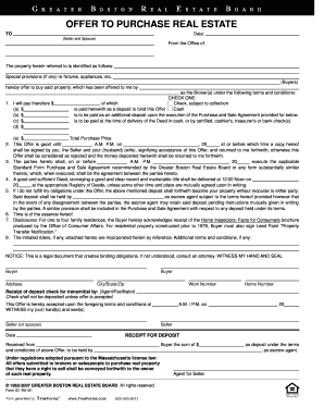 Offer to Purchase Real Estate