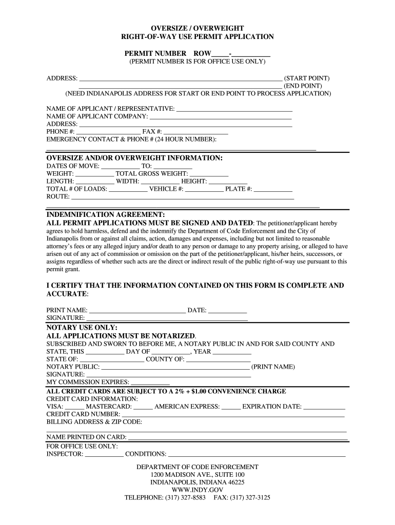 indiana oversize permits Preview on Page 1