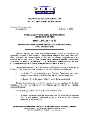 Massachusetts Workers Compensation Assigned Risk Pool Application