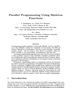 Parallel programming using skeleton functions - Imperial College ... - pubs doc ic ac