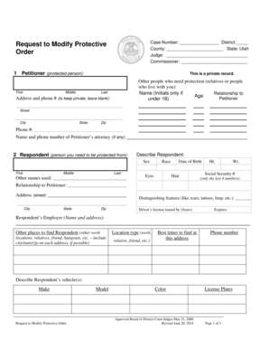 Request to Modify Protective Order