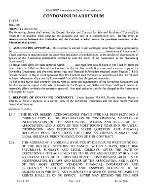 Condominium Addendum