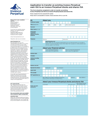 Invesco Perpetual ISA Transfer Form