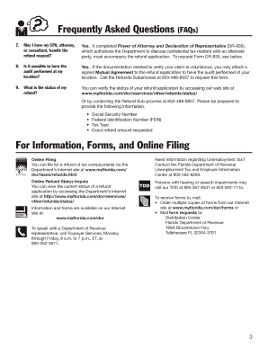 Florida Sales and Use Tax Refund Application