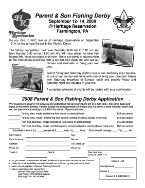 Fishing Derby Flyer - heritagereservation