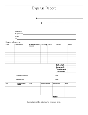 Expense Report Form