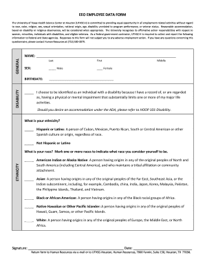 EEO Employee Data Form