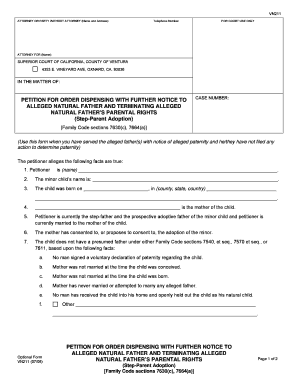 California Step-Parent Adoption Petition