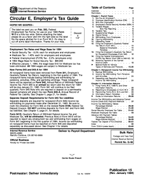 IRS Employer’s Tax Guide