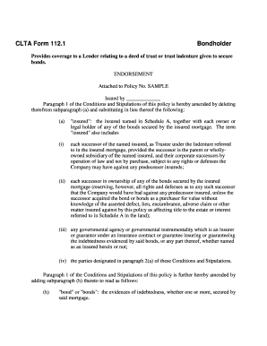 CLTA Form 112.1