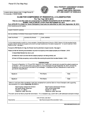 Hawaii Home Exemption Claim