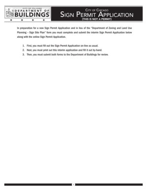 Chicago Sign Permit Application