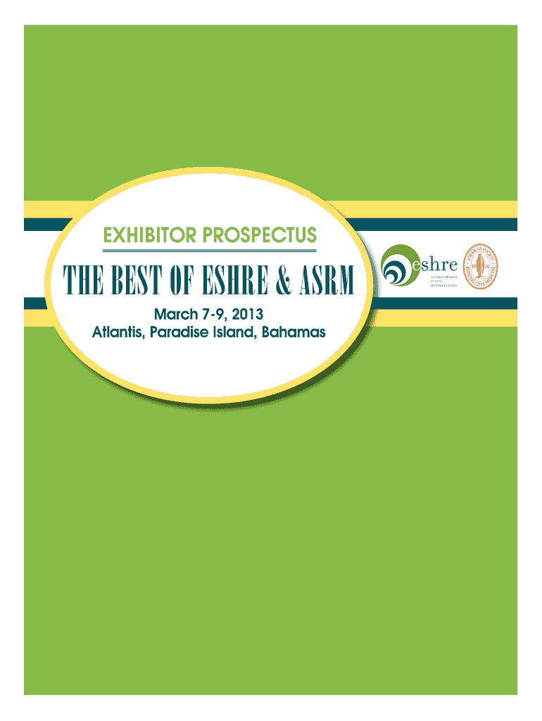 Fillable Online asrm The best of eshre & asrm American Society for