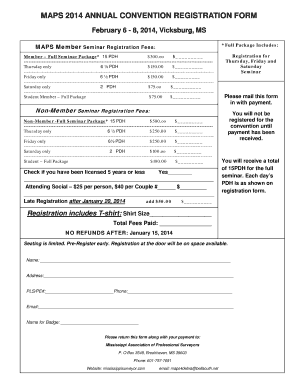 MAPS 2014 Annual Convention Agenda