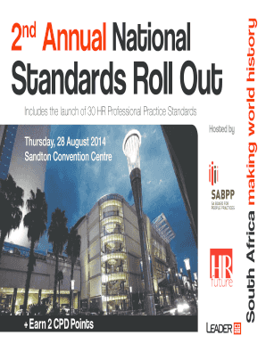 2nd Annual National HR Standards Roll Out